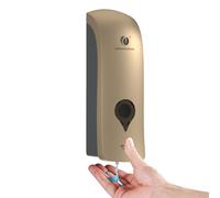 Wall Mounted Hand Soap Dispenser, No Drill, 10oz/300ml Single Gold