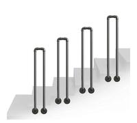 Wall Mounted Handrails for Stairs Outdoor Indoor, Heavy Duty Hand Rail for 1-2 Steps, U-Shaped Banister Support Side Grab Rail Bracket Balustrade Fixing - 1PCS (Size : 35cm(1.1ft))