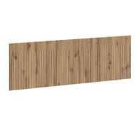 Wall Mounted Headboard Artisan Oak Storage 161 x 3 x 50 cm Brown Engineered Wood