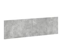 Wall-Mounted Headboard Slim Concrete 180 x 3 x 50 cm Grey Engineered Wood