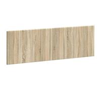 Wall-Mounted Headboard Sonoma Oak Engineered Wood 161 x 3 x 50 cm Brown