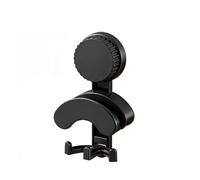 Wall-Mounted Headphone Holder/Headset Hanger: Features a Vacuum Suction Cup Design with a 10kg Load Capacity,suitable for Attachment to Various Wall Surfaces(Black)