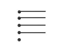 Wall-Mounted Heated Towel Rack - 304 Stainless Steel Smart Electric Warmer, Thermostatic 3-Bar Design, Gray Bathroom Hot Towel Dryer for Luxury Spa Experience