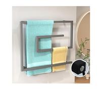 Wall-Mounted Heated Towel Rack Stainless Steel Fast Heating Constant Temperature Control Hardwired Bathroom Towel Warmer for Luxurious Comfort