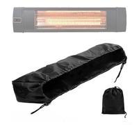 Wall Mounted Heater Cover 420D Oxford Waterproof Dustproof Protective Case with Drawstring for Patio Infrared Heaters 36.5x9.5x6.5in Black(420D)
