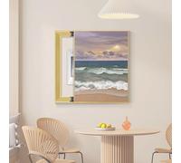 Wall Mounted Hidden Meter Box, Wall Mounted, Indoor Restaurant Electrical Meter Box Decoration Hidden Painting, Ideal for Your Home Protective lid,011,35 * 45cm