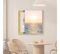 Wall Mounted Hidden Meter Box, Wall Mounted, Indoor Restaurant Electrical Meter Box Decoration Hidden Painting, Ideal for Your Home Protective lid,015,45 * 60cm