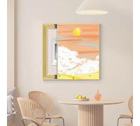 Wall Mounted Hidden Meter Box, Wall Mounted, Indoor Restaurant Electrical Meter Box Decoration Hidden Painting, Ideal for Your Home Protective lid,005,35 * 45cm