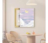 Wall Mounted Hidden Meter Box, Wall Mounted, Indoor Restaurant Electrical Meter Box Decoration Hidden Painting, Ideal for Your Home Protective lid,004,35 * 45cm