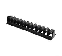 Wall Mounted Horse Riding Whip Rack Holder, 12.2 Inch Plastic Storage Bracket for Stables Tack Room, Space Saving Organizer for Equestrian Whips and Crops, Black