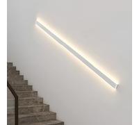 Wall-Mounted Indoor Stair Handrails, Handrail Railings with LED Light, Motion Sensor LED Lighted Staircase Handrail, Three Light Color Adjustments, for Outdoor Stairs Porch Entrance white 1m