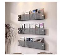 Wall Mounted Information Rack - 3-Pack Commercial Brochures Organizer for Waiting Room, Lounge, Reception Area - Leaflet Display Holder for Advertising