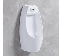 Wall Mounted Intelligent Sensor Urinal for Men - Spill Proof Water Saving Design for Home & Commercial Use Smart Flush Technology for Enhanced Hygiene