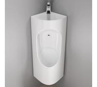 Wall Mounted Intelligent Sensor Urinal for Men with Wash Basin and Sensor Faucet - Anti-Odor Splash Design, Space-Saving Bathroom Solution