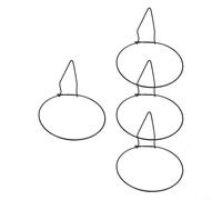 Wall-Mounted Iron Plant Hook Bracket for Hanging Flower Pots - 15 cm / 17 cm / 21 cm Black Potting Rack, Space-Saving Indoor & Outdoor Garden Hanger(Triangle 21CM)