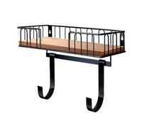 Wall Mounted Ironing Board & Iron Holder with Wood Base Basket Ironing Essential Storage for Laundry Organization Board Holder