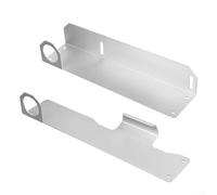 Wall-mounted jack stand set for trailers and garage storage, designed to save space and improve jack accessibility (black)