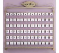 Wall Mounted Jewelry Organizer with Removable Hooks - Stylish Space-Saving Storage for Necklaces, Earrings, Bracelets - Perfect Display Solution for Home & Closet, 150cm