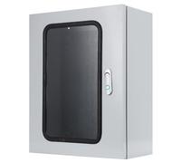 Wall Mounted Junction Box IP55 Waterproof, Lockable Steel Electrical Box, with Mounting Plate & Viewing Window