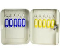 Wall-Mounted Key Cabinet - 10 Hook Lockable Steel nizer for Office, Hotel, Bank - Sto Solut with Easy Access for Enhanced Protect