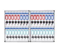Wall Mounted Key Cabinet - 32-72 Hook Key Storage Box for Efficient Management - Perfect for Home Garage Hotel Office Use - & Secure Design