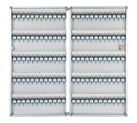 Wall Mounted Key Cabinet Aluminum Key with Lockable Box for Real Estate Agency Includes Key Labels for 120 Keys & Secure Storage Solution
