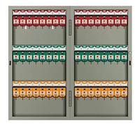 Wall Mounted Key Cabinet for 24 32 48 72 96 120 Keys Steel Security Box with Colorful Labels Key Ideal for Home Office and Business Use (48 Keys)