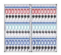 Wall-Mounted Key Cabinet - Secure Storage Box with 32-72 Hooks for Efficient Key Management - Perfect for Home Garage Office and Hotel Use