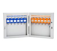 Wall Mounted Key Cabinet Steel Key Storage Box for Home Holds 12 24 32 48 Keys Secure Key for Indoor Use Optional Key Locking System (12 Keys)