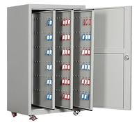 Wall-Mounted Key Cabinet with Lock Metal Key Storage Box for Auto Workshop Secure Key Management Key Holder for Home & Office