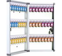 Wall-Mounted Key Cabinet with Lock - Secure for Home Hotel School & Business Keys t for Safe Sto and Easy Access