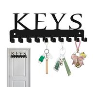 Wall Mounted Key Holder Key Ring Holder Key Ring Wall Key Chain Iron Art Key Chain Wall Key Chain Key Holder for Bedroom Farmhouse Home Decor Bathroom Living Room