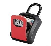 Wall Mounted Key Lock Box, Renovate The Password Key Box, Store House/Car/Padlock Keys, Secure And Reliable Design, 4 Digit Combination Lock Orange(Red)