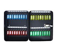 Wall-Mounted Key Lock Box with Code - Secure Key Cabinet for Home Office & Business Use - Portable Design for Easy Access and Key Management