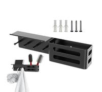 Wall Mounted Key Ring | With Shelf 4 Hooks Modern Decoration | Key Hook Decorative Wall Bracket - For Mail Letter Wallet Entrance Living Room Bedroom Office Home Decoration App