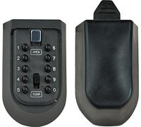 Wall Mounted Key Safe Cabinet Keeper Box Home Security with Fittings - Allow Carers & Neighbours Access, Push Button Portable Safety Combination Code Locking Storage for Indoor and Outdoor