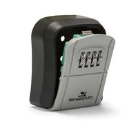 Wall-mounted key safe, coded security box, waterproof, outdoor key safe with 4-digit combination. Made of steel alloy.