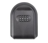 Wall-Mounted Key Safe Outdoor Security Lockbox with Combination Lock Key Storage for Sharing & Protection Black Key Vault for Home & Office Use