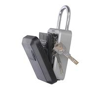 Wall-Mounted Key Storage Box with 4-Digit Combination Lock - Durable Key with Alloy Hook for Secure Access - Ideal for Home Office Rentals and Outdoor Use
