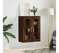 Wall-Mounted Kitchen Cabinet Home Storage Shelf 2 Door Wooden Floating Cupboard