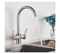 Wall-Mounted Kitchen Sink Faucet with Dual Filters, Hot & Cold Water Mixer, Single Lever Design, Perfect for Cooking & Drinking, Stylish & Durable Blender Faucet
