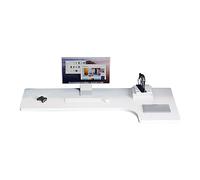 Wall Mounted L-Sd Corner Desk - Floating Laptop Table for Home Office, Study, Bedroom, Bathroom, or Balcony - Space-Saving, Foldable Design for Smals