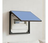 Wall Mounted Large Breaker Box Cover Decorative, Hidden Circuit Electric Cover Panel, Flip-Open Protective Fuse Box Plate for Living Room(Blue,W45xH35cm/17.7x13.8in)