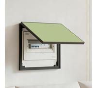 Wall Mounted Large Breaker Box Cover Decorative, Hidden Circuit Electric Cover Panel, Flip-Open Protective Fuse Box Plate for Living Room(Green,W80xH55cm/31.5x21.7in)