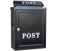 Wall Mounted Letterbox, Modern Postal Multi- Functional Wall Mount Mailbox for Magazines/Padded Envelopes/Mail, Postal Box with Reasonable Mail Slot