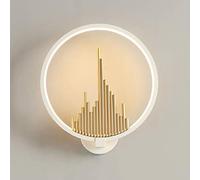 Wall Mounted Light Golden Three-dimensional Mountain Wall Lamp Round LED Background Wall Decoration Wall Light Stylish and Simple Living Room Bedroom Bedside Suction Wall Lamp Fixed General Purp