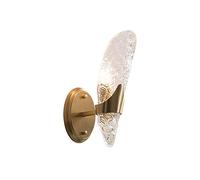 Wall Mounted Light Nordic Creative Single Head Wall Light H65 All Copper Wall Lamp Wall Mounted Wall Spotlights Hammering Glass Shade Hardware Wall Sconce for Bedroom, Corridor,Hall, Office Illu