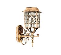 Wall Mounted Light Transparent Glass Lampshade Villa Garden Wall Lamp Vintage Industrial Solar Outdoor Waterproof Wall Sconces Light Retro Aluminum Park Community Wall Hanging Lantern Reading Li