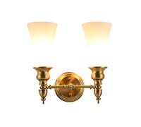 Wall Mounted Light Wall-mounted All Copper Lamp Stylish and Simple Living Room Study Aisle Corridor Single Head Double Bedroom Bedside Idyllic Country L
