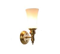 Wall Mounted Light Wall-mounted All Copper Lamp Stylish and Simple Living Room Study Aisle Corridor Single Head Double Bedroom Bedside Idyllic Country L